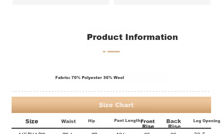 ROMON Men's Wool Business Straight-Leg Dress Pants Spring and Autumn Casual Suit Trousers Work Pants 11