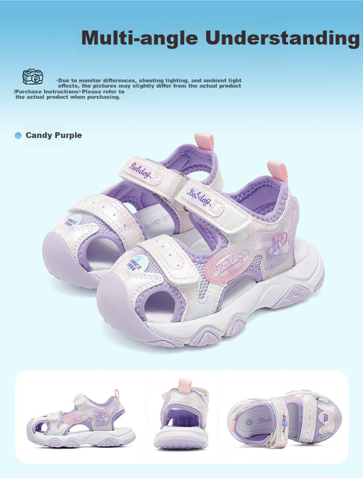 Babu Bean Toddler Girls' First Walking Shoes Summer Comfortable Breathable Closed-Toe Sandals 105352071 Sakura Pink/Beige Size 28 6
