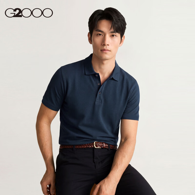 G2000 Men's 2026 Spring Summer Soft Cotton Pique Short Sleeve Polo Shirt, Multiple Colors Available, Mall Edition