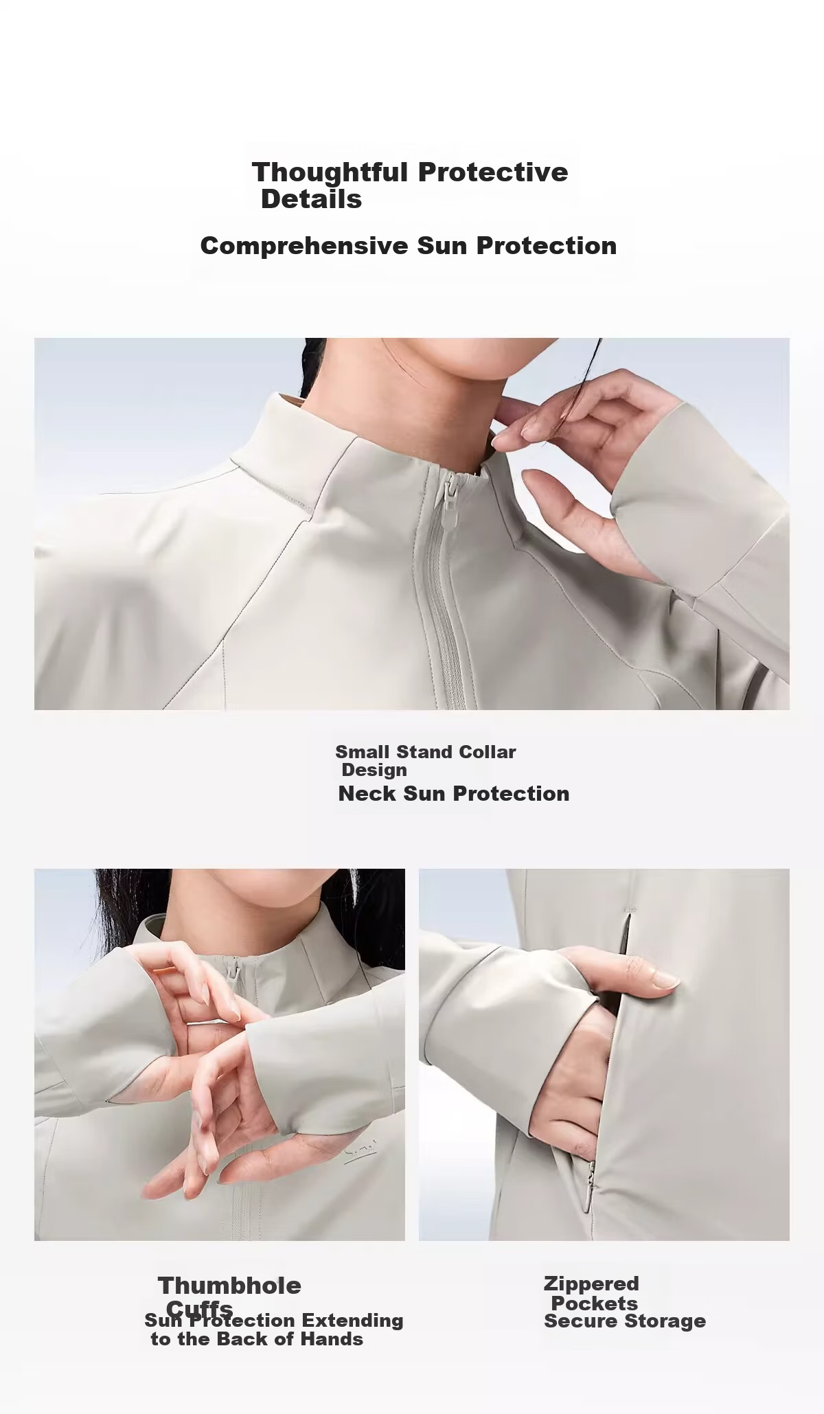 CAMEL Stand Collar Sun Protection Jacket 2026 Spring Summer New Original Yarn Cooling Breathable Sports Casual Short Coat 9006 12