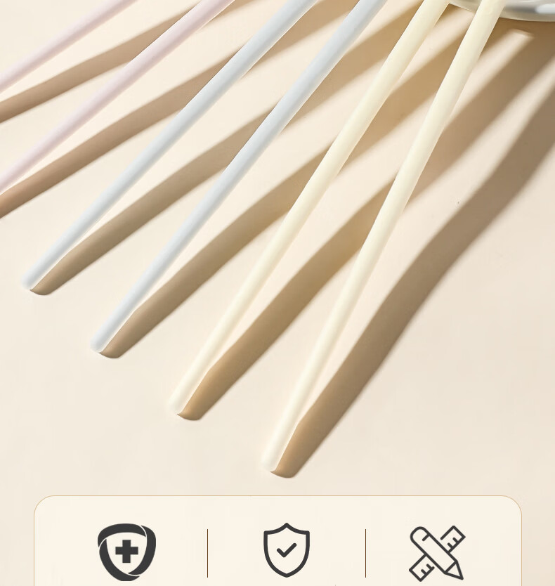 CORN Corn Children's Silicone Chopsticks Baby Chopsticks for 3-Year-Old Kids Household Use for 6-12 Years Kindergarten Exclusive One Pair Per Child 2