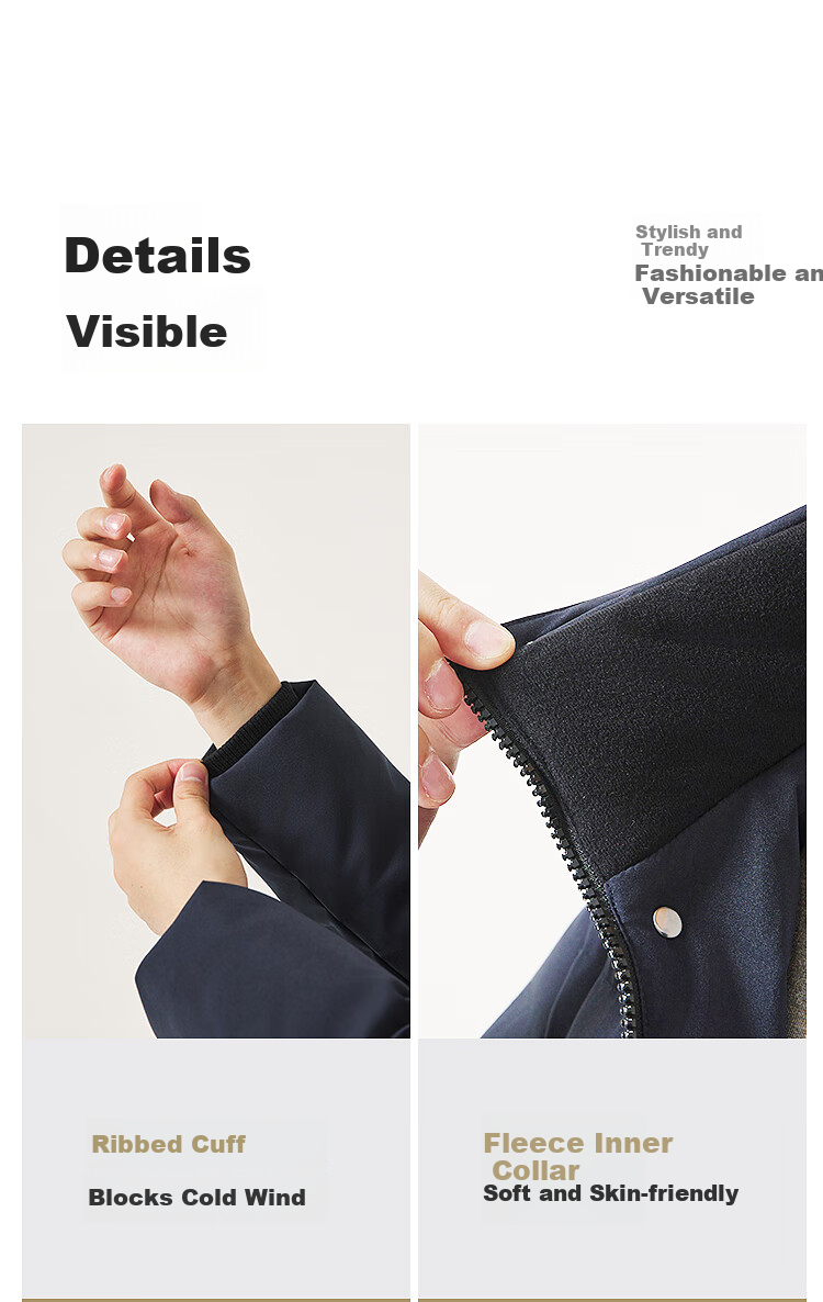 BOSIDENG 25 Years Winter 90% Down Men's Mid-Length Thickened Hooded Classic Casual Mall-Style Down Jacket 4