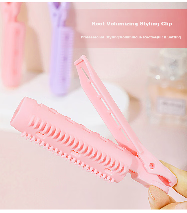 UPLUS Hair Curlers Root Volumizing Clips 4pcs Bangs Curlers Hair Rollers Volumizing Clips 3