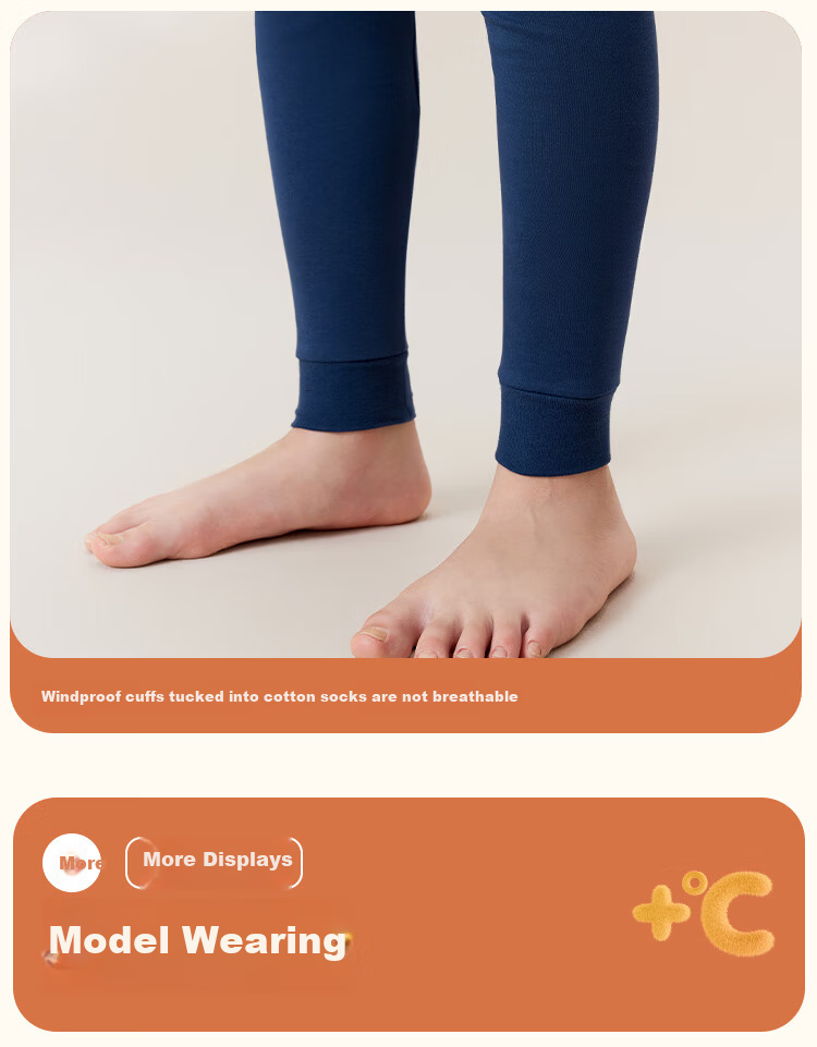 Dingguagua Children's Cotton Thermal Underwear Set for Boys Autumn Long Johns A-Class Boys' Sleepwear Pure Cotton Knitwear 15