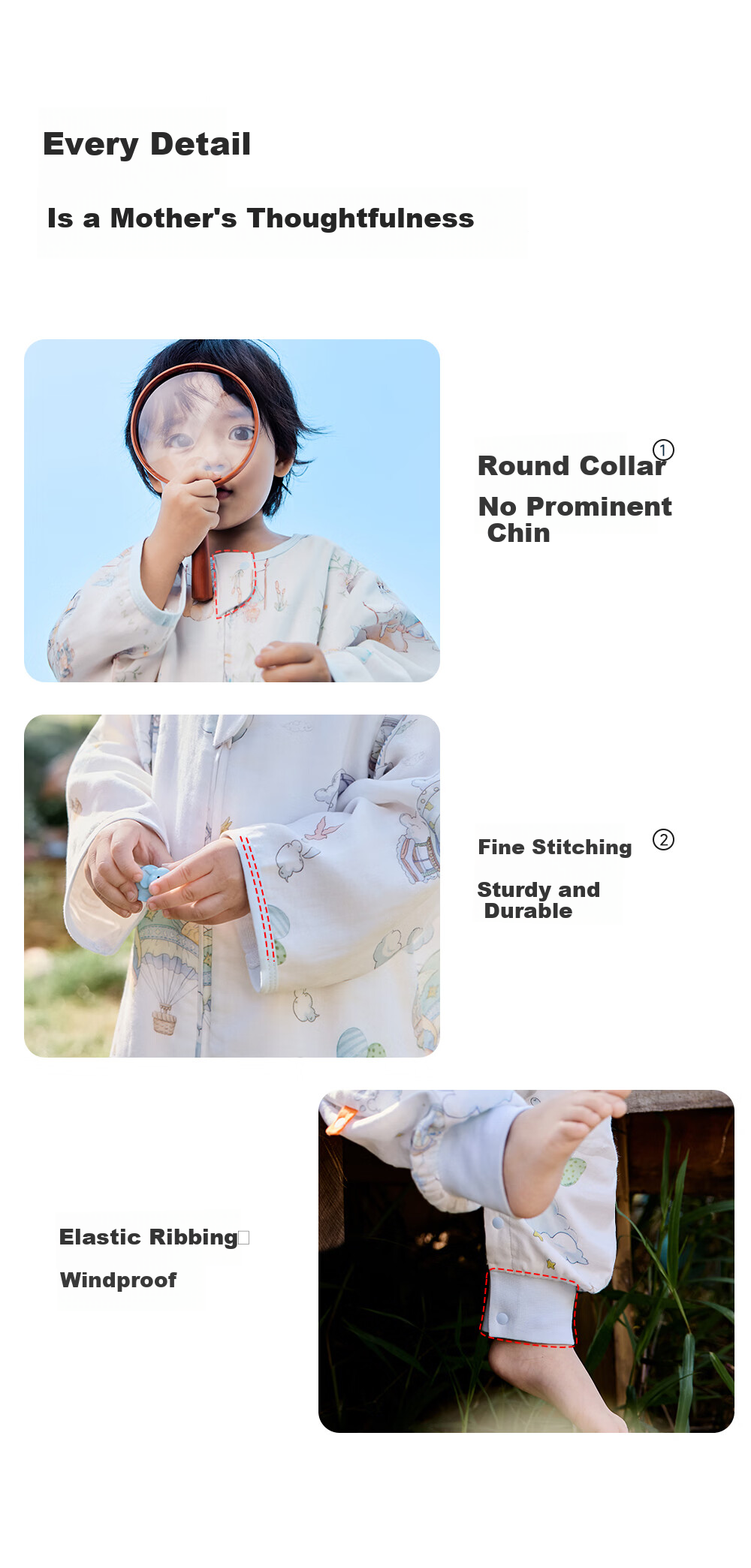 Liangliang Baby Sleeping Bag Bamboo Cotton Gauze Air-Conditioned Room Anti-Kick Quilt for Babies and Children Front 4 Back 2 Fantasy 110/56 16