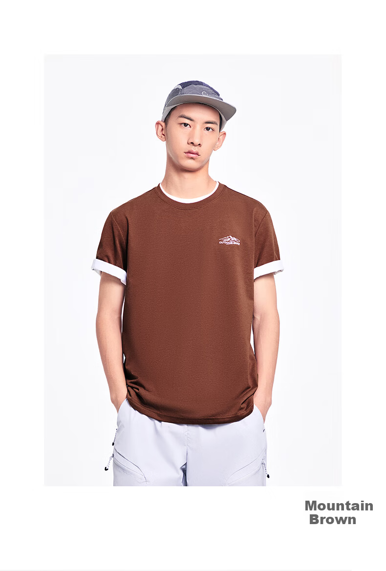 Erke Antibacterial Men's Sports Short Sleeve T-Shirt Summer New Solid Color Crew Neck Running Casual Base Layer Tee 23