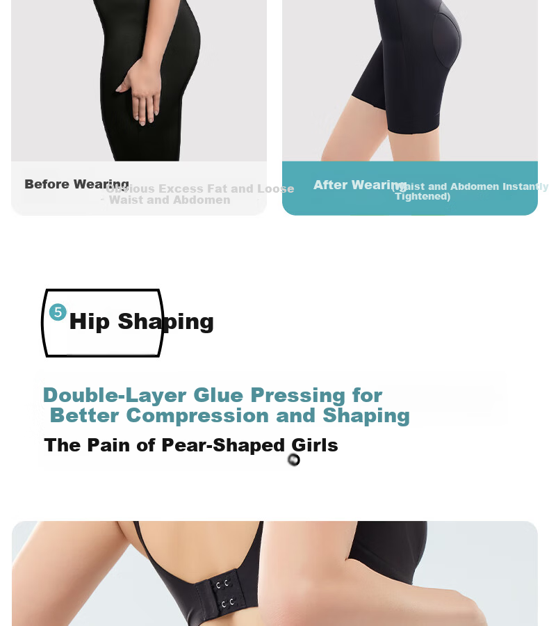 GRACEWELL High Waist Tummy Control Women's Shapewear Pants, Floating Lift, Strong Abdomen Compression, Seamless Hip Lift, Waist Shaping, Postpartum Body Shaping, Nude Color, Size L 19
