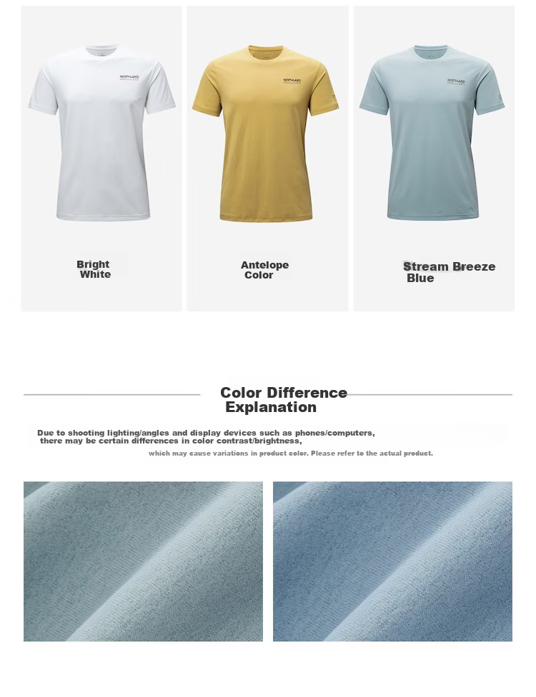 NORTHLAND Men's Crew Neck Short Sleeve T-Shirt 2026 New Outdoor Sun Protection Antibacterial Quick-Dry 24