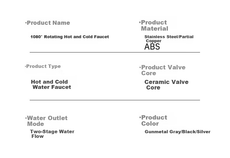 Baihan Faucet Basin Washbasin Faucet Bathroom Hot and Cold Two-in-One Mechanical Arm Basin Faucet 13