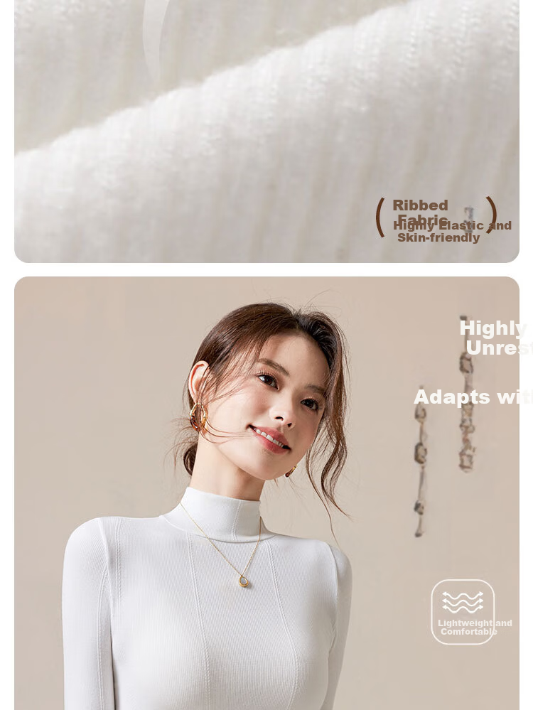 LangSha Women's Antibacterial Long Sleeve T-Shirt Spring Autumn Slim Fit Base Layer 2025 New Arrival 6