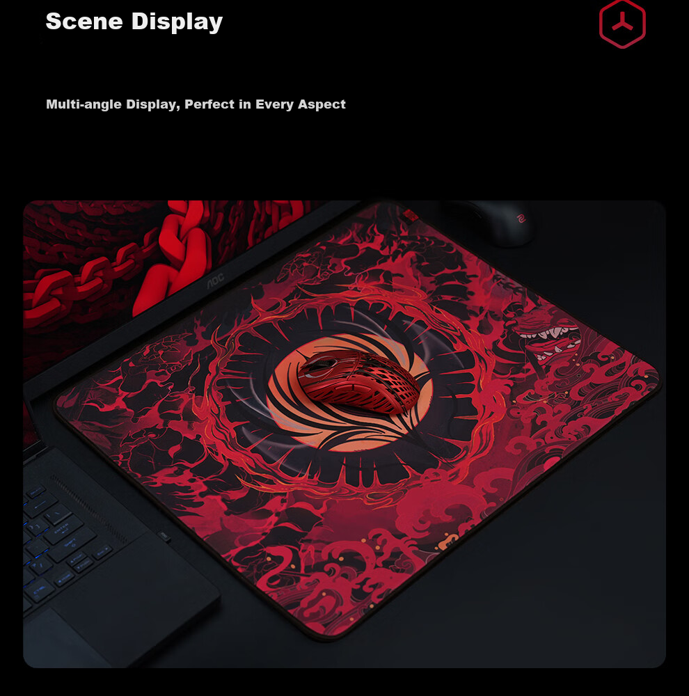Zhenhuo Mouse Pad Lan FPS Gaming Large Desk Mat CSGO LOL PUBG APEX Valorant Smooth Waterproof Fine Surface 360x300x4mm 11
