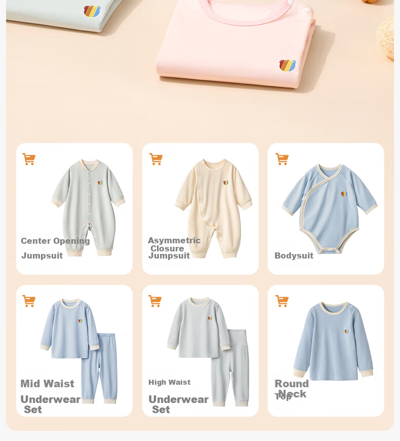 Beitais Kids Thermal Base Layer Shirt Spring Autumn Boys Girls Warm Ginger Heat Baby Single Warm Top Autumn Wear 2