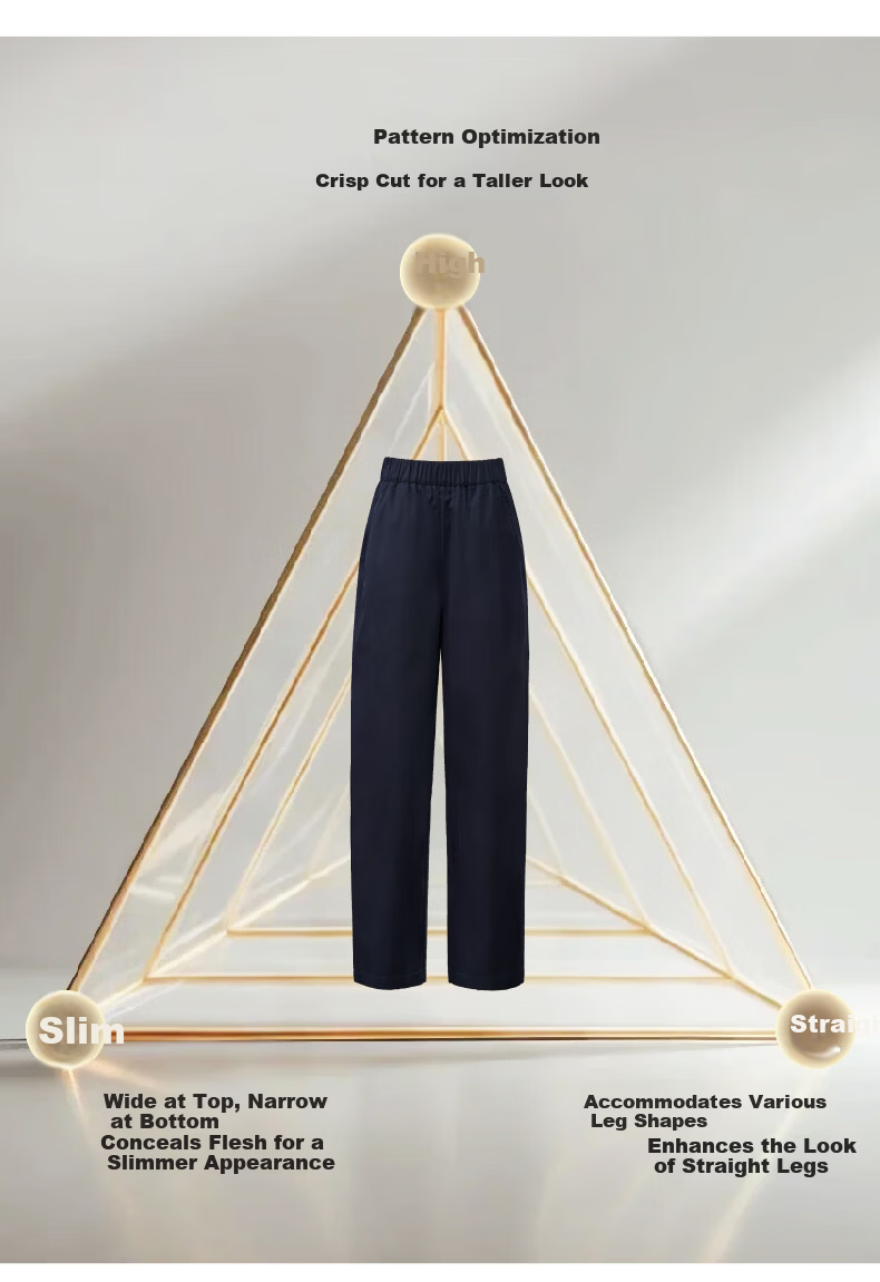 ESE-Y Laisai Cotton Lyocell Scythe Pants Women 26 Spring New Slim Fit Cropped Harem Straight Casual Pants Dark Blue 31 10