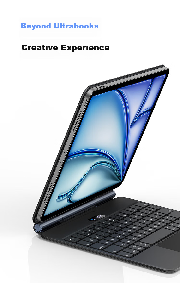 Baseus [2026 Upgrade] iPad Magic Keyboard Protective Case Integrated for iPad Air 8/7/6 13-inch / Pro 2022-2023 12.9-inch 6