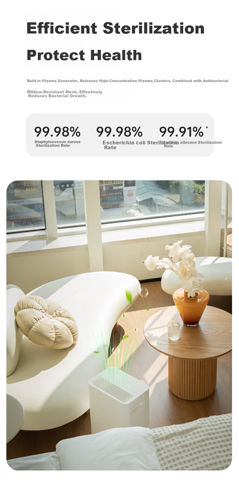 VINO Dehumidifier 16L/Day 32㎡ WiFi Connected Quiet Clothes Drying VD16E-FA5A(WH) 9