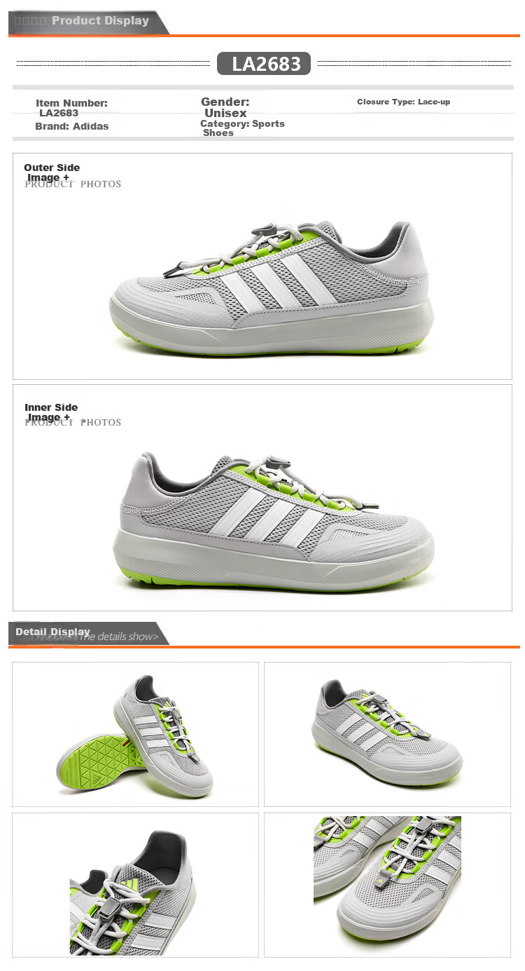 Adidas Unisex Casual Summer Water Shoes Slip-On Outdoor Lightweight Fashion Durable Shock Absorption Mesh Sneakers Size 42 1