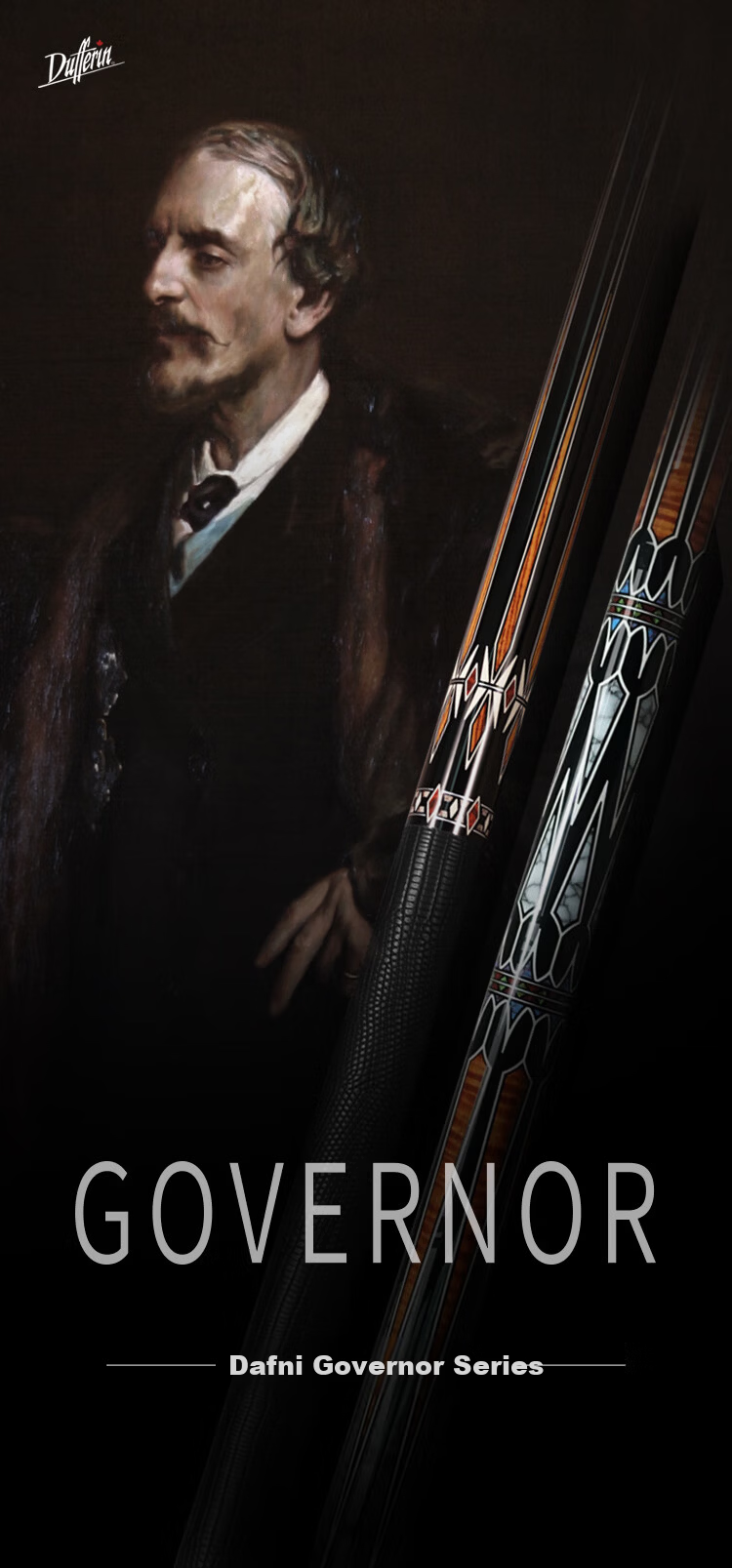 Dafuni Billiard Cue Chinese and American 8-Ball 9-Ball Table Cue Detachable Large Head Maple Cue Governor Series G2 1