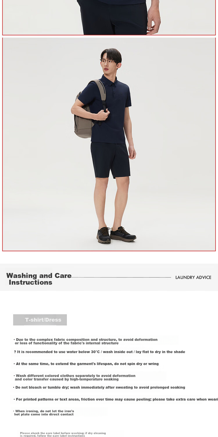 KOLON SPORT Outdoor Moisture-Wicking Quick-Dry T-Shirt Men's Antibacterial Sun Protection UPF50+ SECO POLO 15