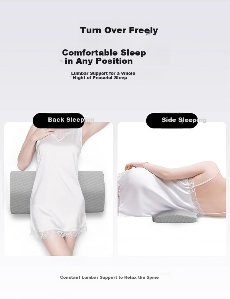 Chuangmaishi Lumbar Pillow Bed Waist Cushion Lumbar Support Lumbar Spine Sleeping Aid Waist Pad Lumbar Herniation Back Support Gray 5