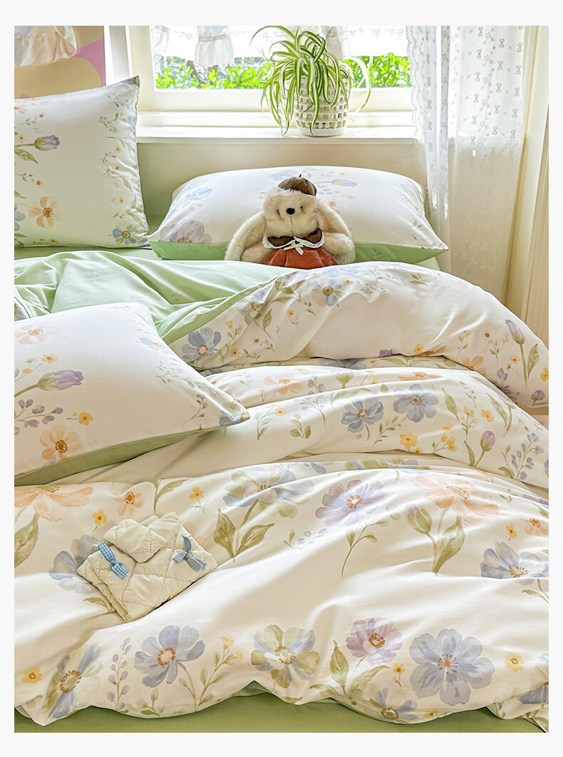 Grace 100% Xinjiang Cotton Single Duvet Cover Full Cotton Quilt Cover Student Single Quilt Case 150*200cm Moye 8