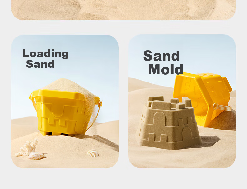 Babycare & BCTOYS Beach Toy Set Sand Shovel Water Play Tools for Kids Ages 3-6 Boys and Girls Birthday Gift - 9 Pieces 13