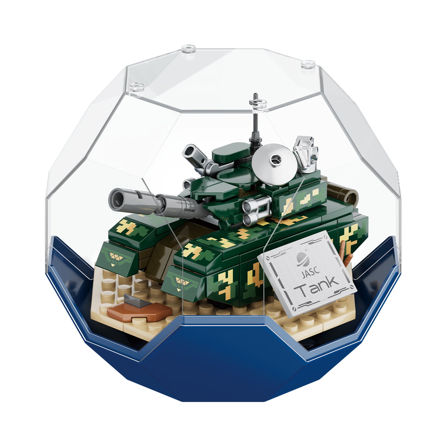 F5 Building Block Desktop Stacking Ball 99A Tank Children's Military Assembly Toy Birthday Gift for Boys and Girls