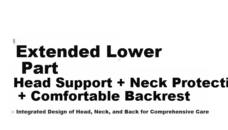 Yuzhaolin Office Lumbar Support Cushion Seat Backrest Waist Pillow with Headrest Neck Protection Set for Prolonged Sitting 7