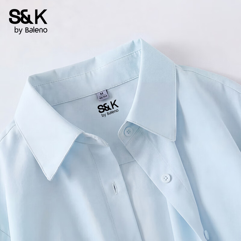 Baleno S&K Women's Cooling Long Sleeve Shirt Summer 2026 New Wrinkle-Resistant Ice Silk UPF50+ Sun Protection Loose Casual Jacket K