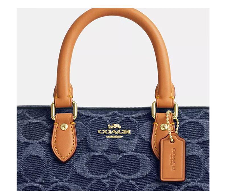 COACH Women's ROWAN Small Shoulder Bag Crossbody Bag Indigo CDQ36 Gift 9