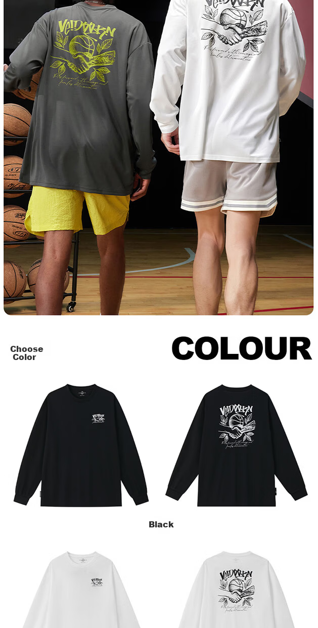 VEIDOORN Men's Long Sleeve United Series Basketball Training Pullover American Retro Sweatshirt Gray 2XL 9
