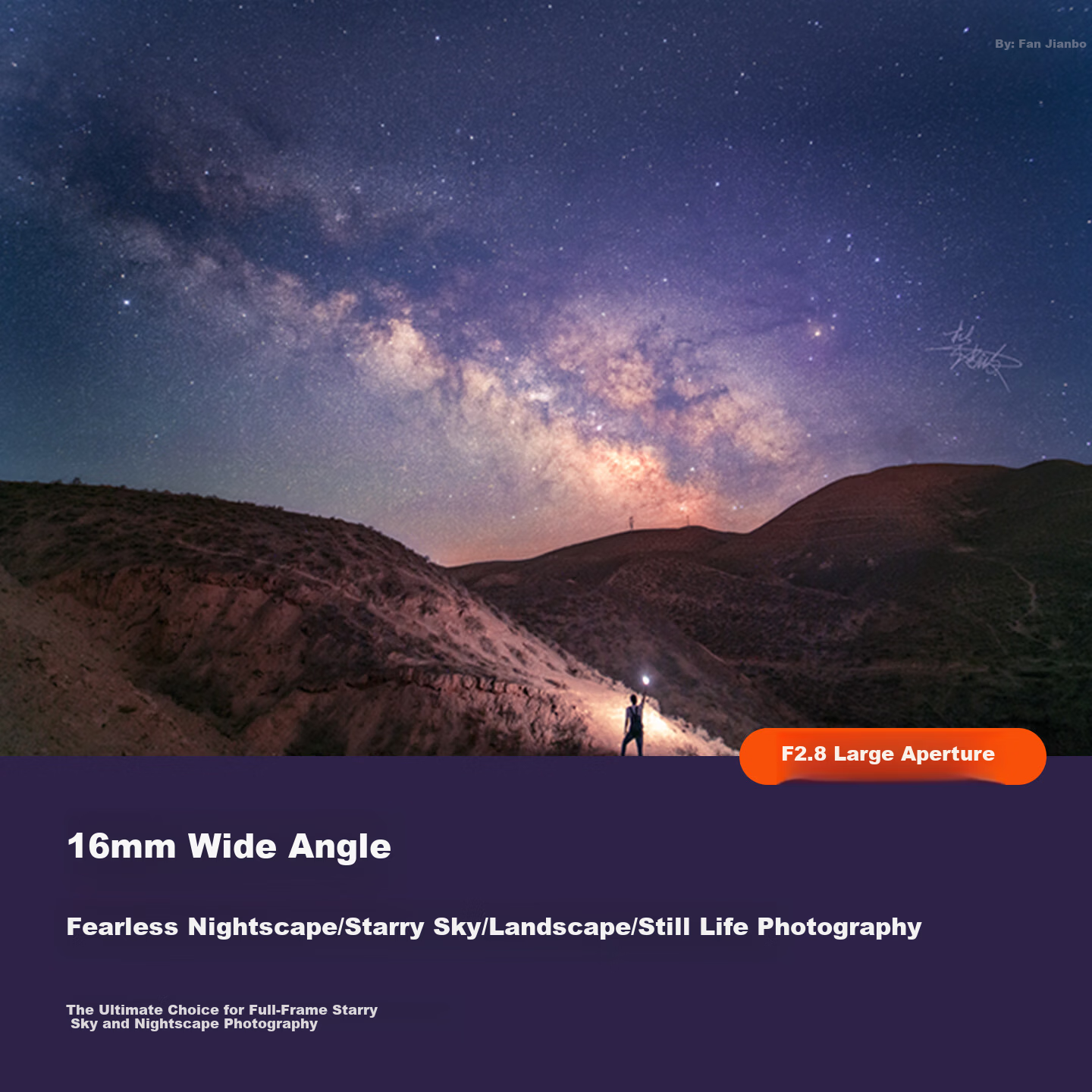 Brightin Star 16mm F2.8 Full-Frame Ultra Wide-Angle Landscape Architecture Astrophotography Mirrorless Lens for Sony E-Mount