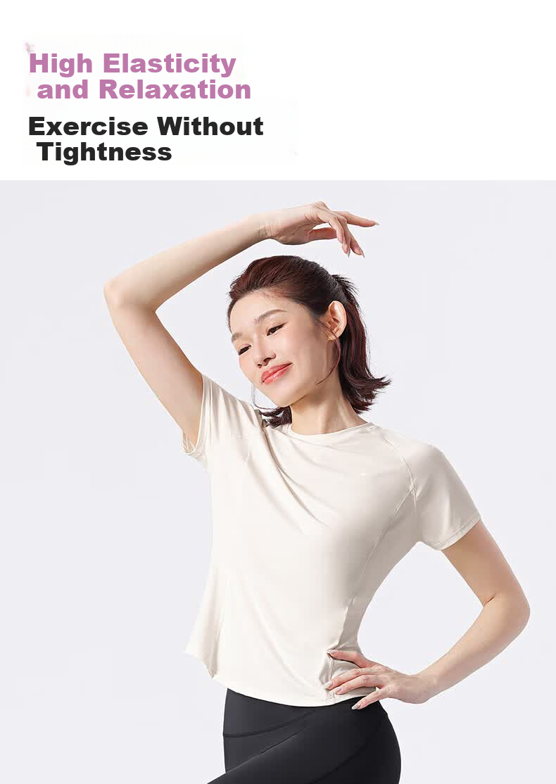 CAMEL Women's Ice Cooling Sports T-Shirt Quick-Dry Breathable Fitness Running Short Sleeve Y26BAWL6025 Dream Pink S 5