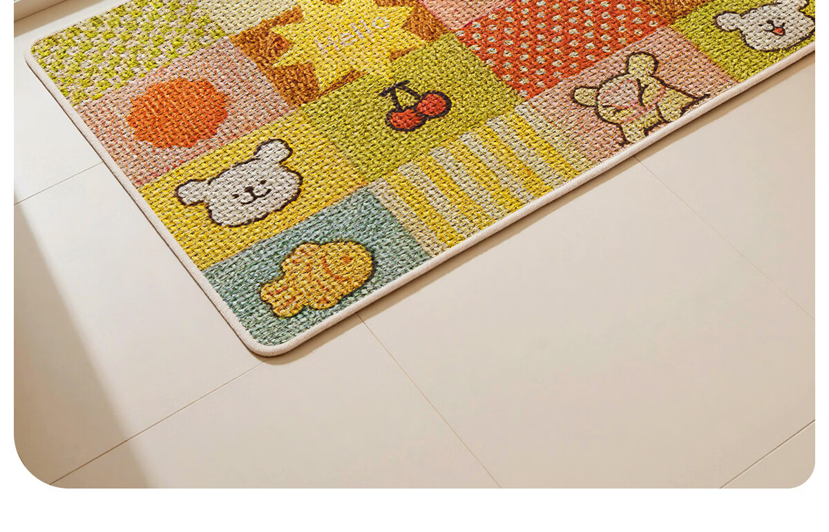 Lange Silver Ion Antibacterial Linen Bathroom Non-Slip Absorbent Door Mat Waterproof Toilet Floor Mat for Home Use 8