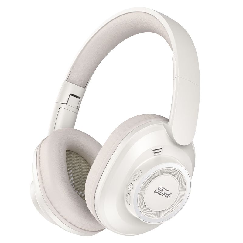 BUGANI BH05 Over-Ear Bluetooth Headphones Active Noise Cancelling Gaming Music Sports Headphones Long Battery Life Skin-Friendly Ear Cushions Beige