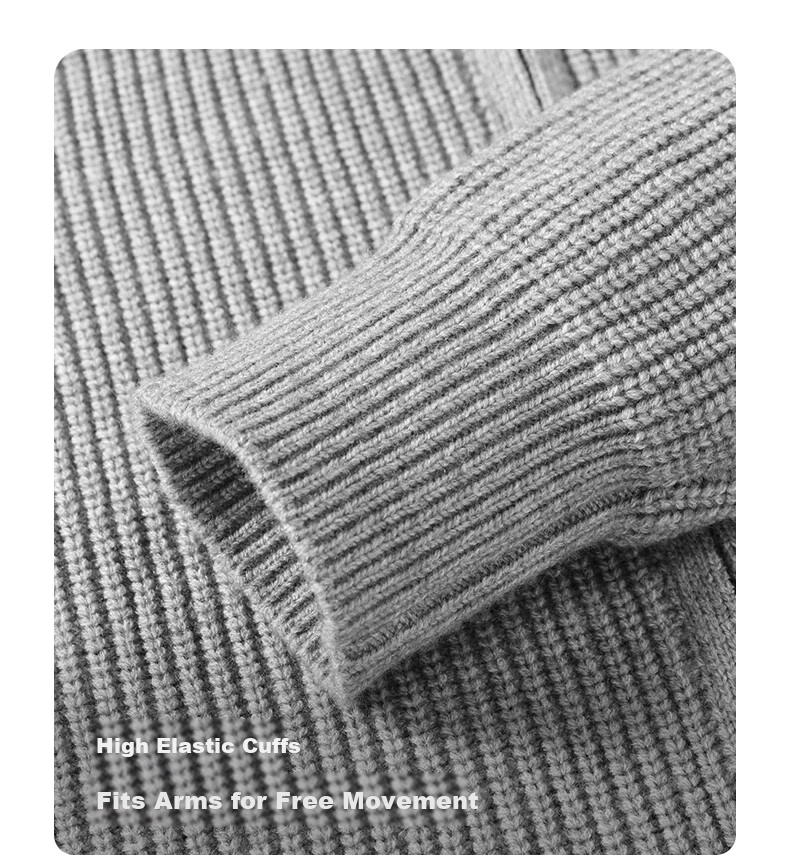 Baleno S&K Series Men's Knit Sweater Autumn Winter Thickened Simple Casual Warm Jacket Daily Versatile Loose Outerwear 16