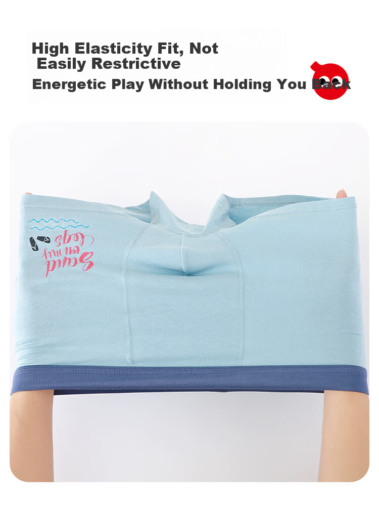 Hodo Children's Pure Cotton Youth Autumn Boxer Shorts for Boys Plus Size Kids Underwear 8