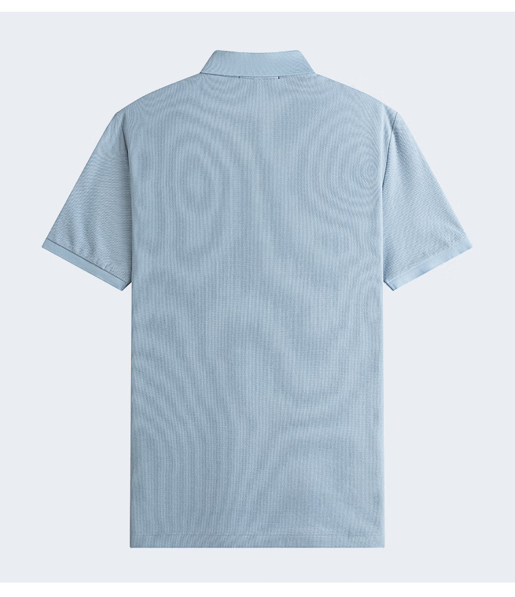 MONTAGUT Men's Polo Shirt Pure Cotton Fabric Skin-friendly Breathable Machine Washable Easy Care Casual Top Mint Green 3XL (56) 12