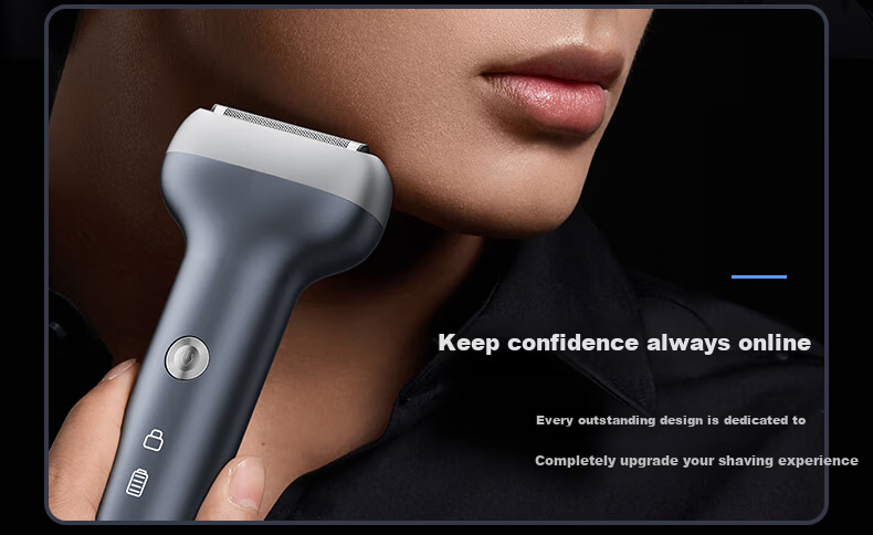 Superman Hangyang High-End Series High-Power Electric Shaver Reciprocating Small Hammer Full Body Washable Razor Type-C Fast Charging HS936 9