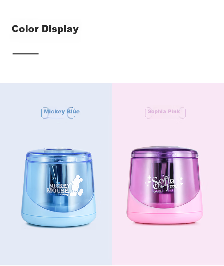 Disney Automatic Pencil Sharpener for Elementary Students Electric Pencil Sharpener Strawberry Bear A73143-T1 7