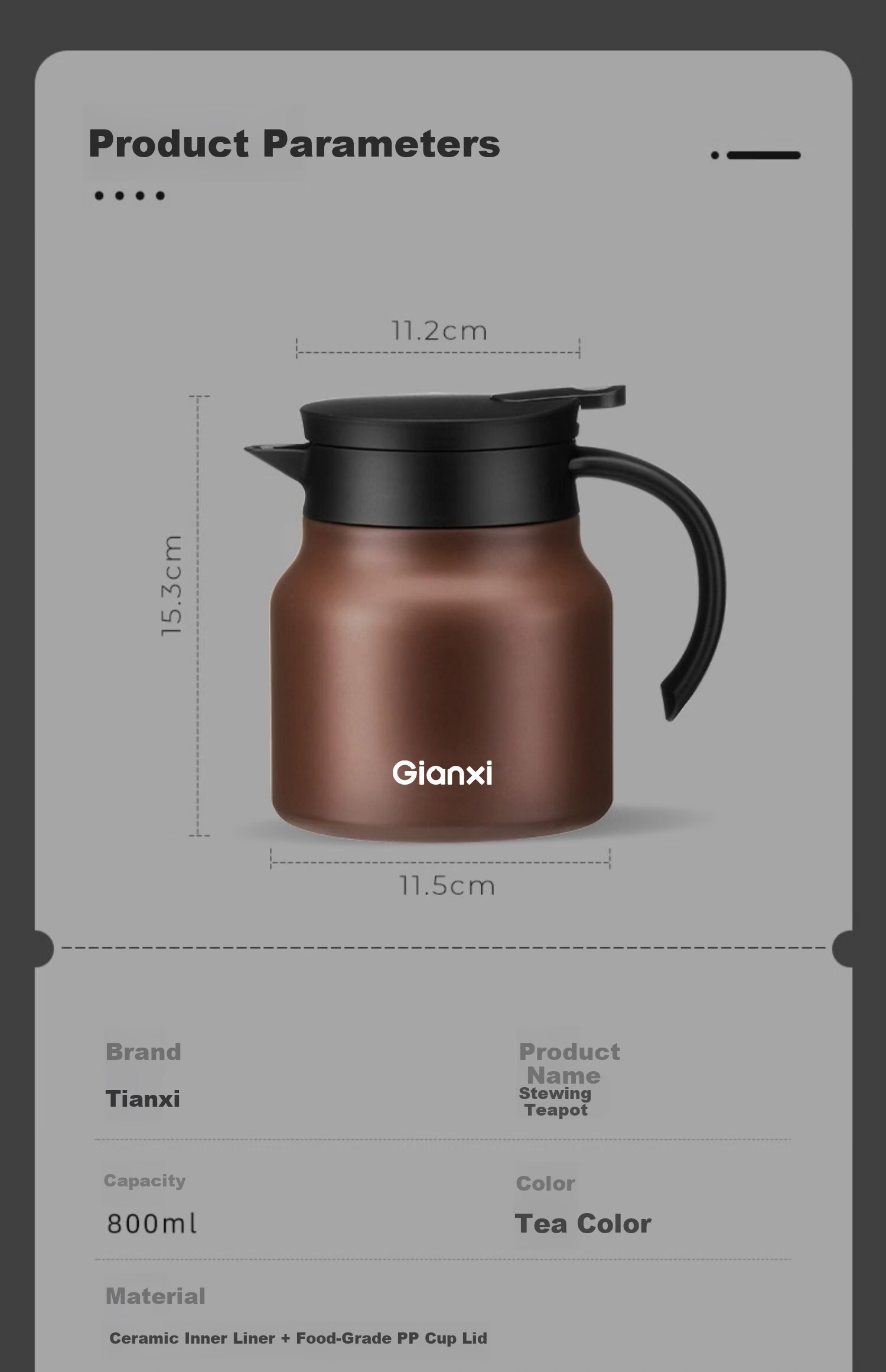 TIANXI Stainless Steel Large Capacity Insulated Tea Brewing Pot with Filter for White Tea and Steeping 21