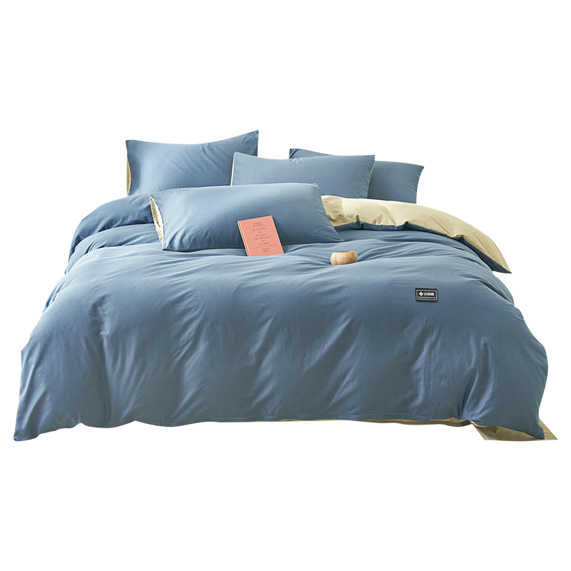 Grace Skin-Friendly Four-Piece Bedding Set for 1.8/2 Meter Bed, Student Dormitory Bedding Including Sheet, Pillowcases, Duvet Cover, 220*240cm