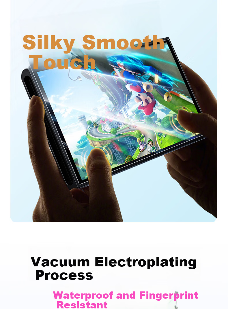 GOLDEN RAY Frosted Anti-Blue Light Screen Protector for Switch Lite 5.5-inch Nintendo Handheld Console Full Coverage Anti-Fingerprint Film 7