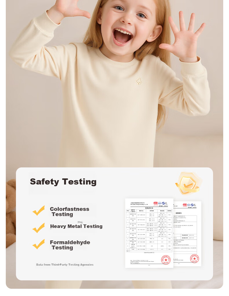Gb Children's Cotton Thermal Underwear Set Autumn Clothes Boys Girls Kids Cotton Sweater 9
