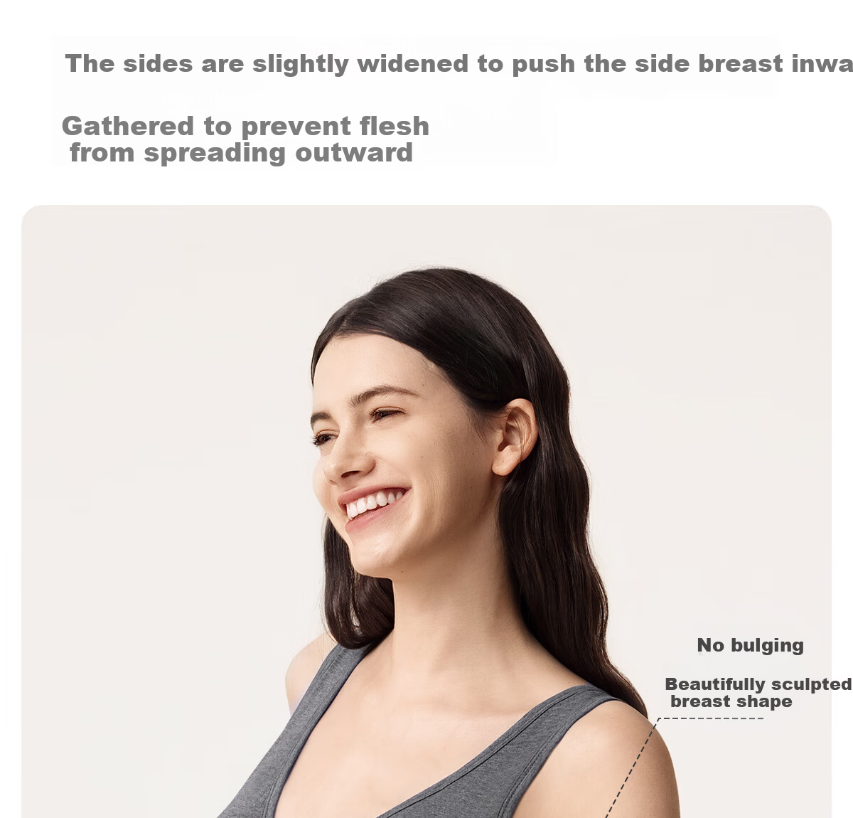 JOYNCLEON Maternity Nursing Bra Sleepwear Light Gray XXL Jwx193139 18