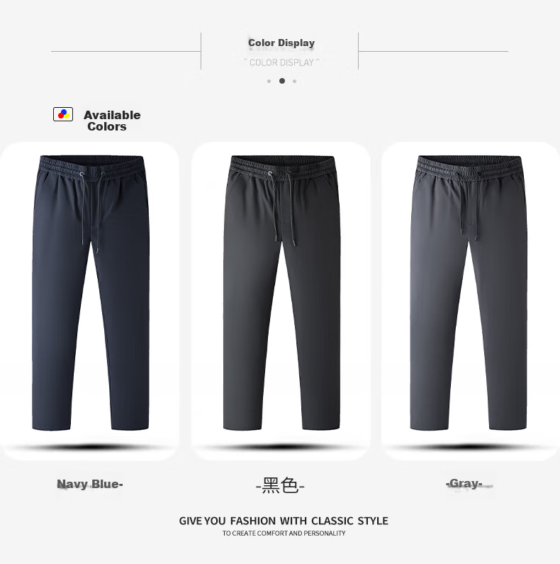 Yalu Men's Down Pants 2025 Winter Thickened Windproof Warm Straight-Leg Duck Down Pants Business Casual Cold-Resistant Trousers 6