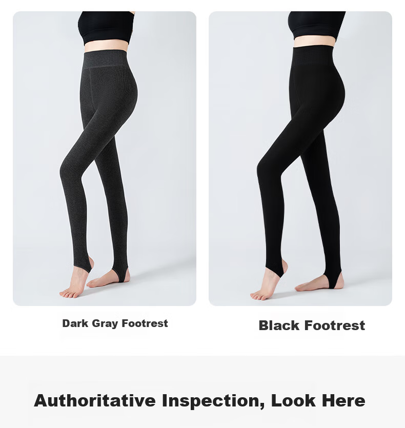 LangSha Women's Autumn Winter Thickened Fleece Lined Shark Skin Leggings Yoga Pants ZT8911 12