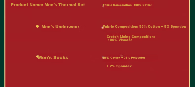 Yalu [Year of the Horse Limited Edition] Pure Cotton Women's Autumn Top and Bottom Red Zodiac Year Men's Set Gift Thermal Underwear 16
