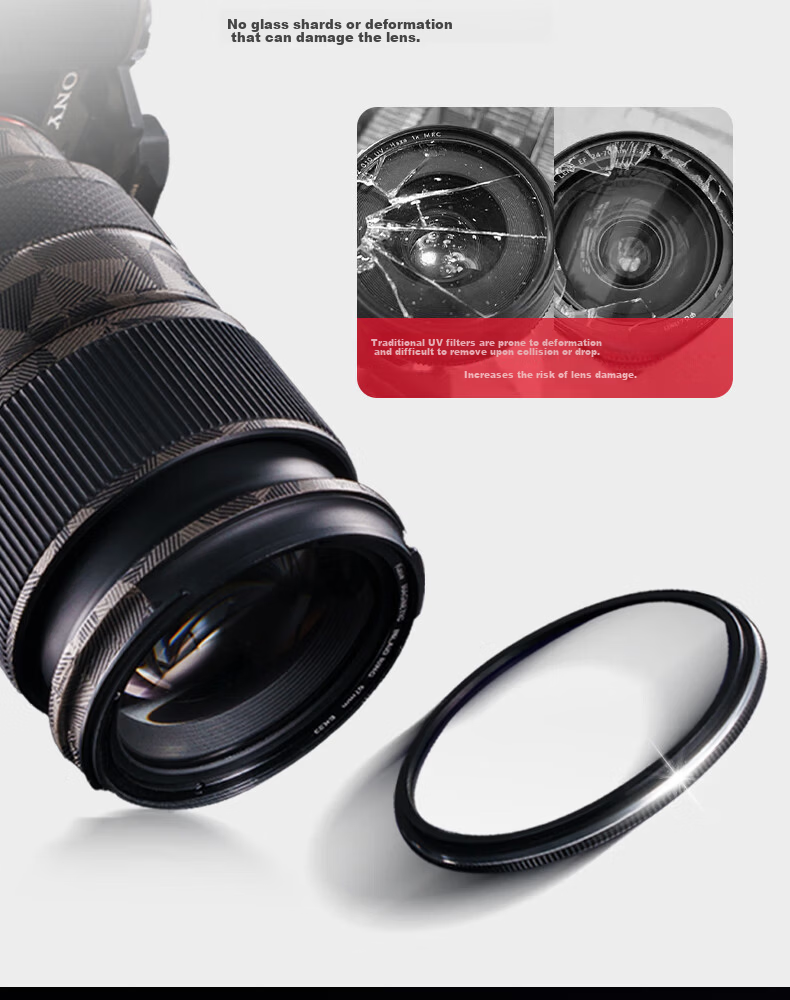 Kase UV Filter, Kase 67mm Magnetic UV Filter, Jinguanglang Second Generation Colorful Magnetic MCUV Filter, High-Definition High-Transparency Internal Ring Magnetic UV Filter, Protective Lens 3