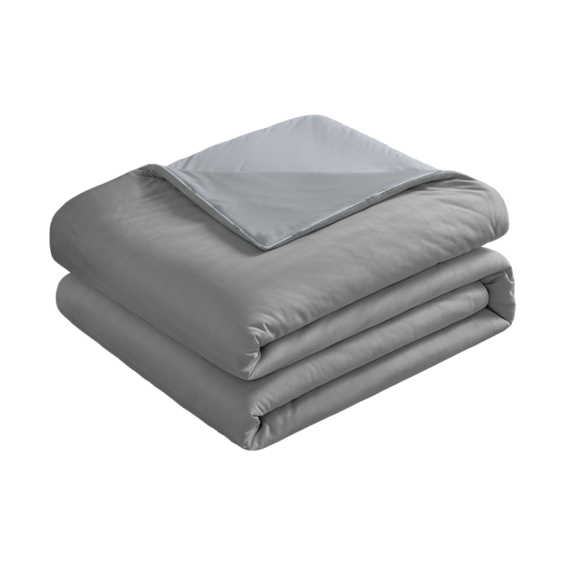 HLA 7A Antibacterial Knitted Summer Quilt Air Conditioning Quilt Summer Cooling Quilt Core Smoke Pine Gray 180*200cm