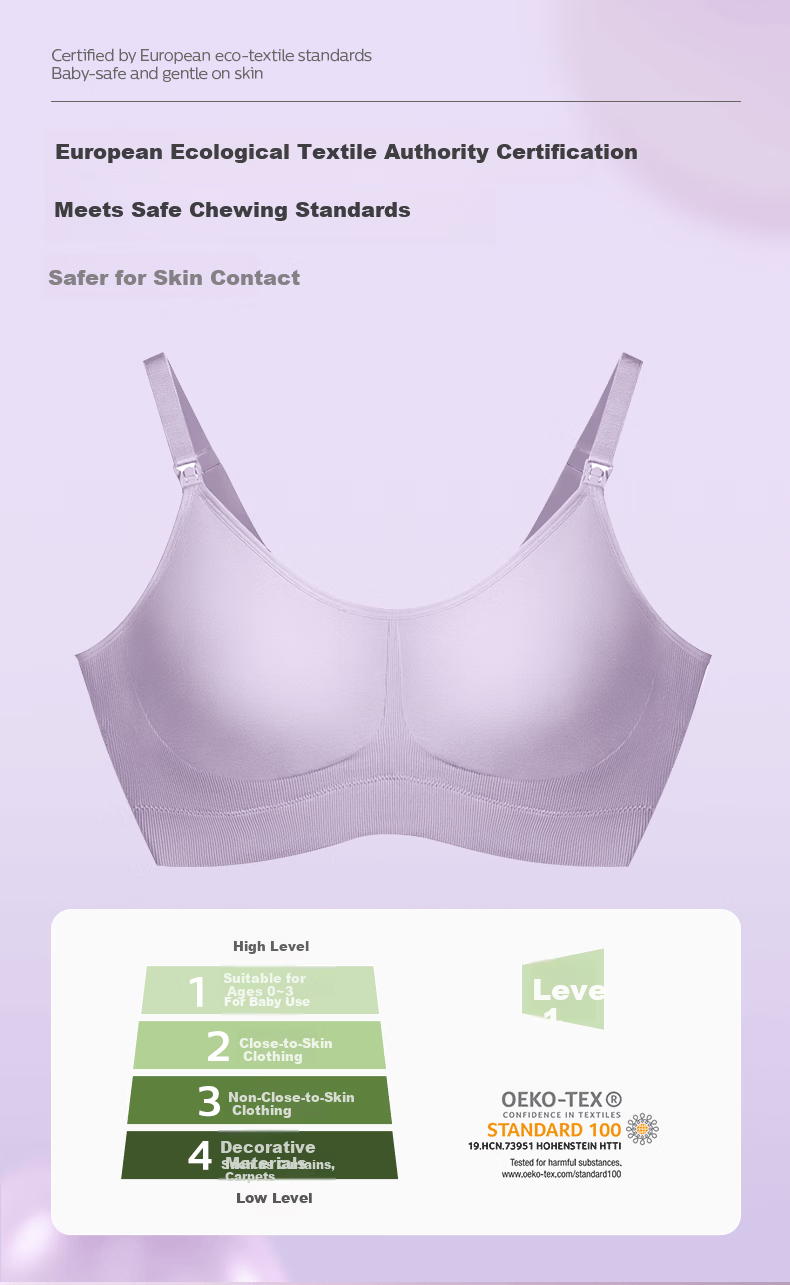 AVENT One-Piece Nursing Bra Anti-Sagging Push-Up Maternity Seamless Breastfeeding Underwear Light Skin Yellow Size L 13